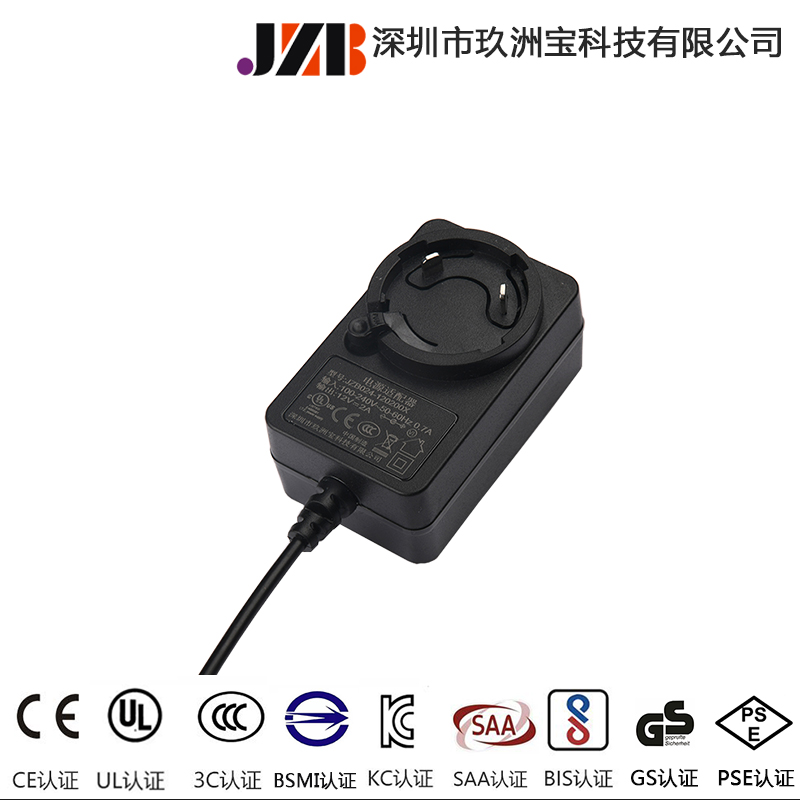 12v2a转换头电源适配器多国认证厂家jiuzhou power制造 