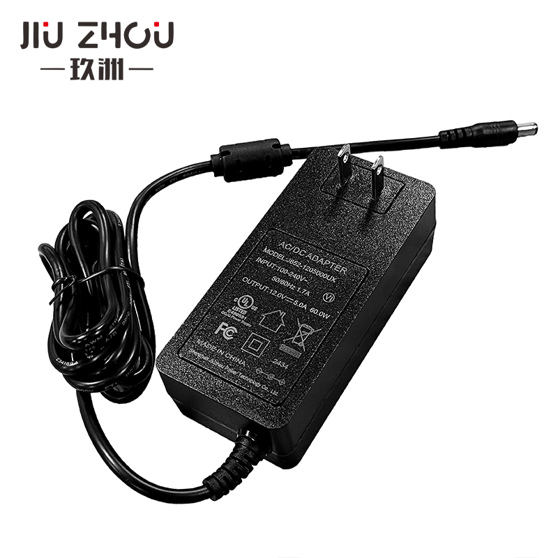 12v5a插墙式电源适配器CQC认证jiuzhou power厂家 