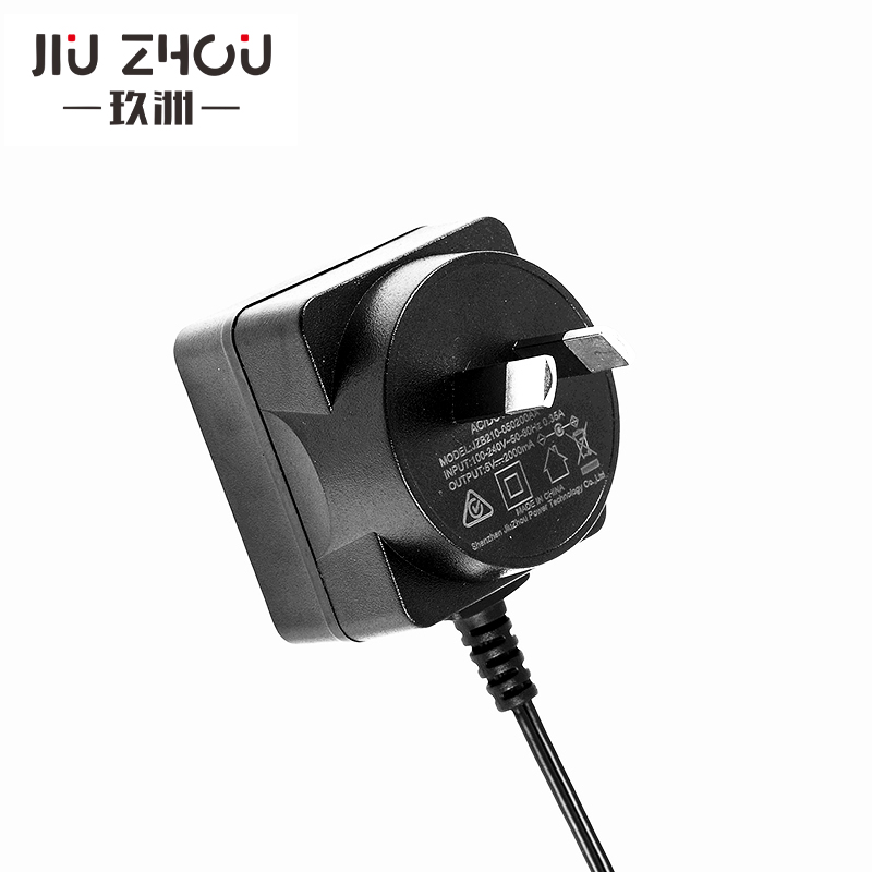 5v2a电源适配器带线澳规认证手机数码充电器厂家-玖洲宝