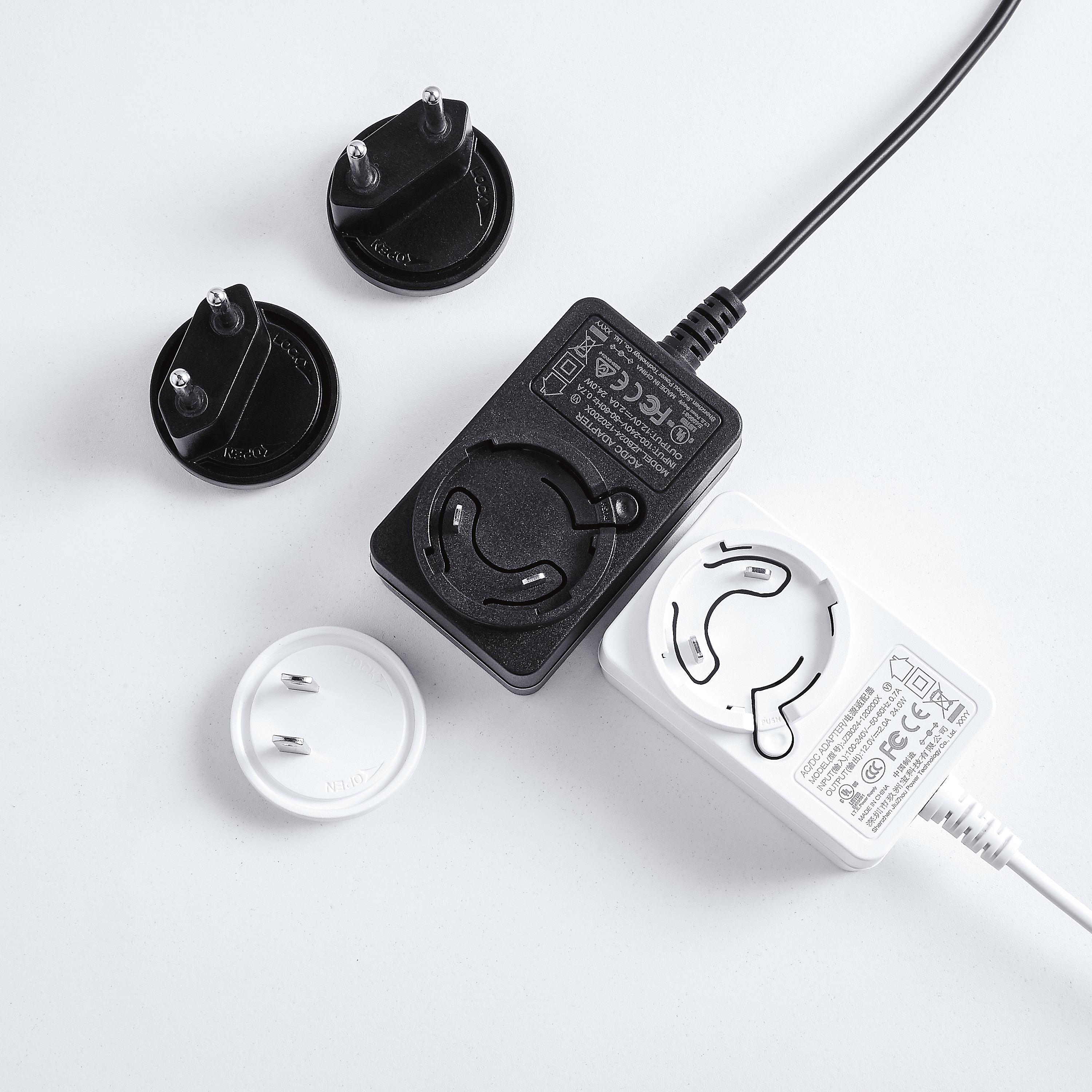 12v2a转换头电源适配器多国认证厂家jiuzhou power制造 